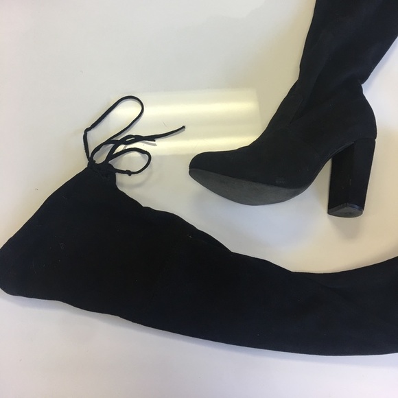 Faux-Suede Knee length boots - Picture 3 of 3